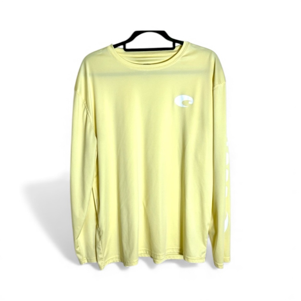 COSTA Men's XL Light Yellow Long Sleeve fishing shirt